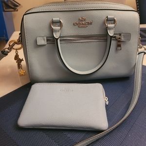 Coach bag w/mini clutch